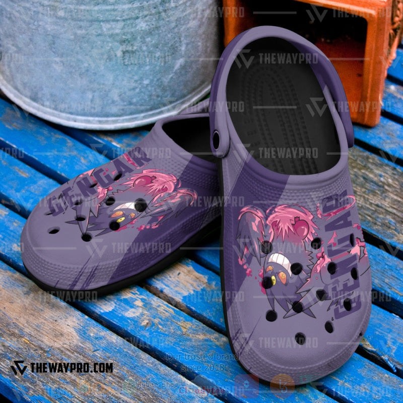 BEST Pokemon Anime Gengar Custom Clogs Shoes 4 Anime Pokemon Gengar Custom Classic Clogs 1 2 3