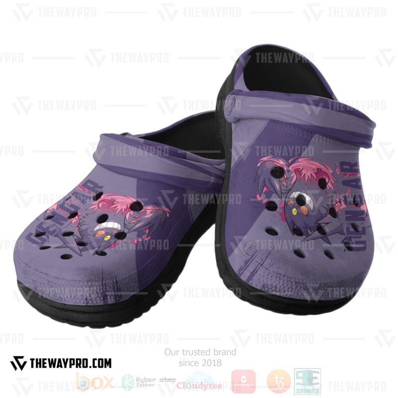 BEST Pokemon Anime Gengar Custom Clogs Shoes 5 Anime Pokemon Gengar Custom Classic Clogs 1 2 3 4