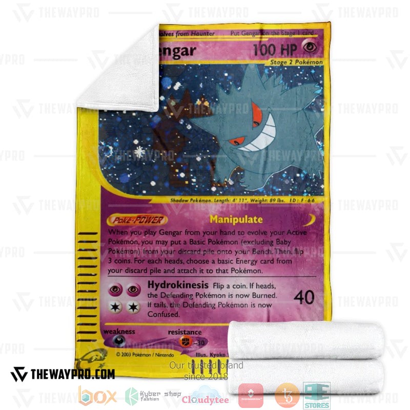 NEW Pokemon Gengar Skyridge Blanket 4 Anime Pokemon Gengar Skyridge Soft Blanket 1 2 3
