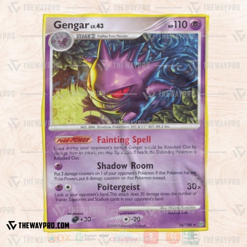 BEST Pokemon-Anime Gengar Stormfront Blanket Fleece 6 Anime Pokemon Gengar Stormfront Blanket 1 2 3 4 5