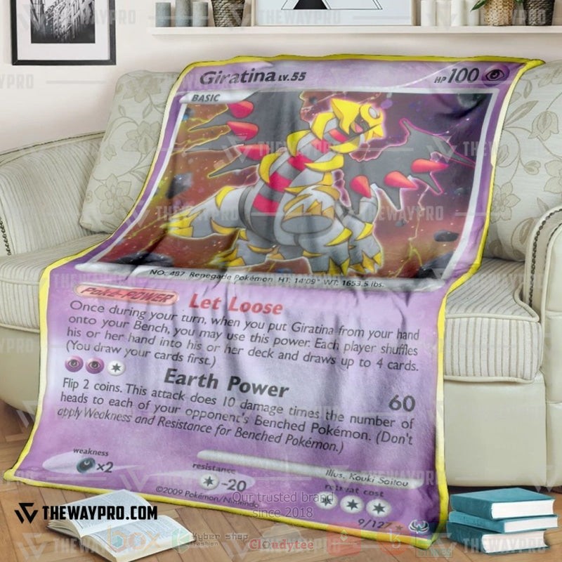 Anime Pokemon Giratina Platinum Blanket