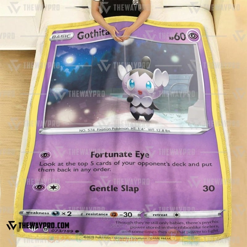 Anime Pokemon Gothita Blanket 1