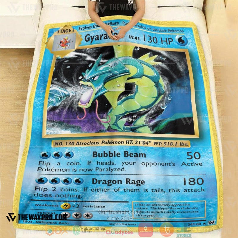 NEW Pokemon Gyarados Evolutions Blanket 3 Anime Pokemon Gyarados Evolutions Soft Blanket 1 2
