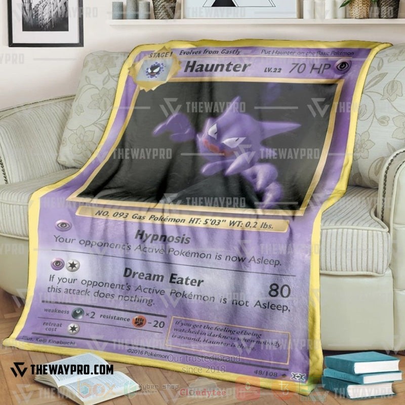 Anime Pokemon Haunter Blanket