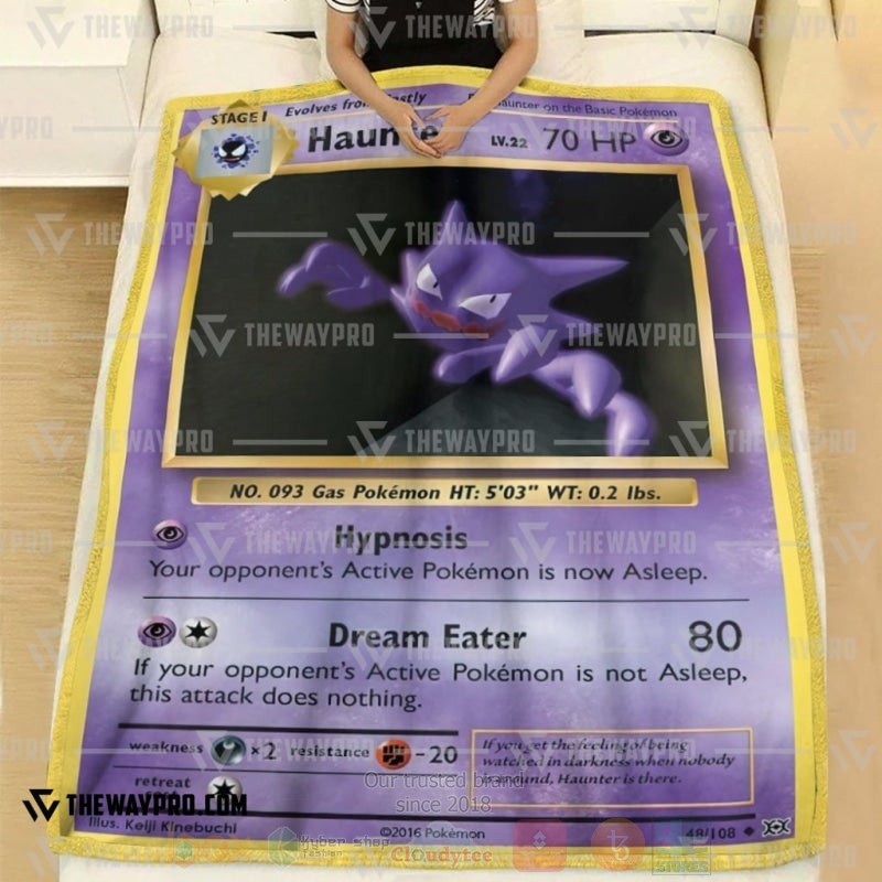 Anime Pokemon Haunter Blanket 1