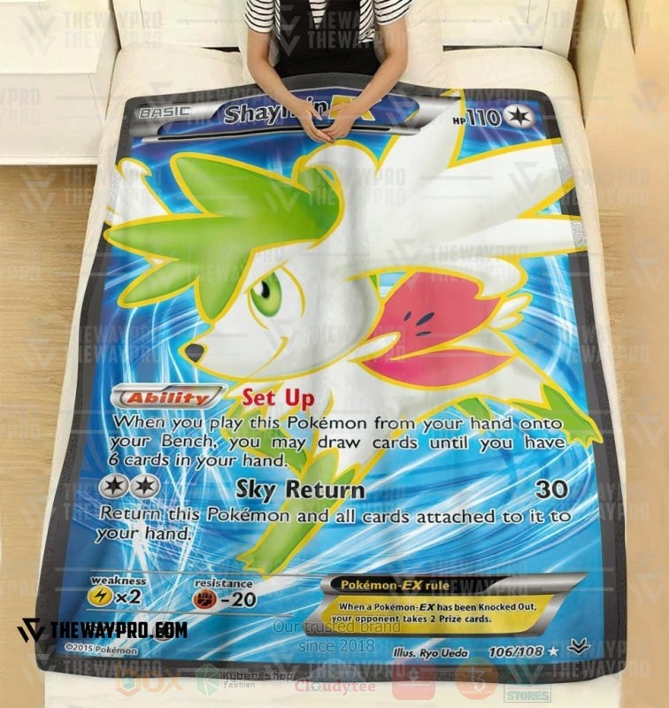Anime Pokemon Haymin EX Roaring Skies Blanket 1