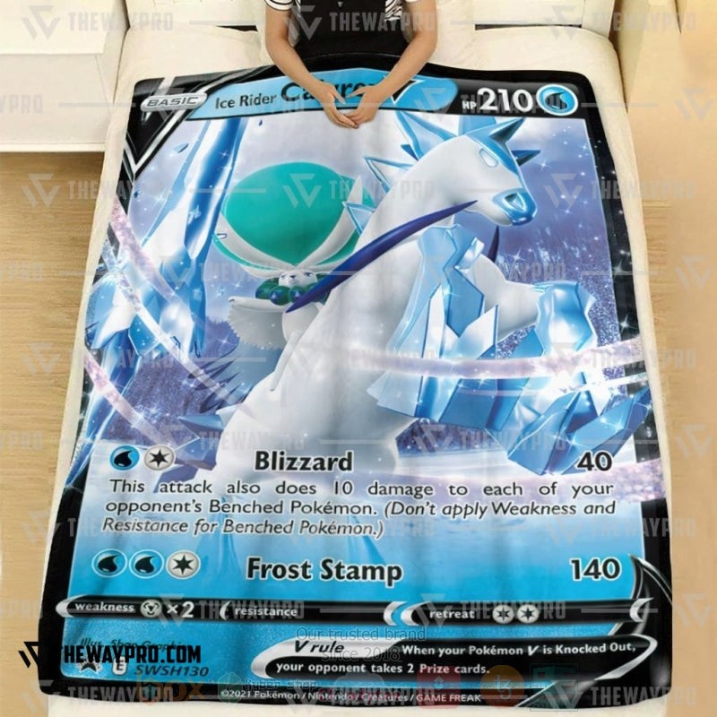 Anime Pokemon Ice Rider Calyrex V Blanket 1