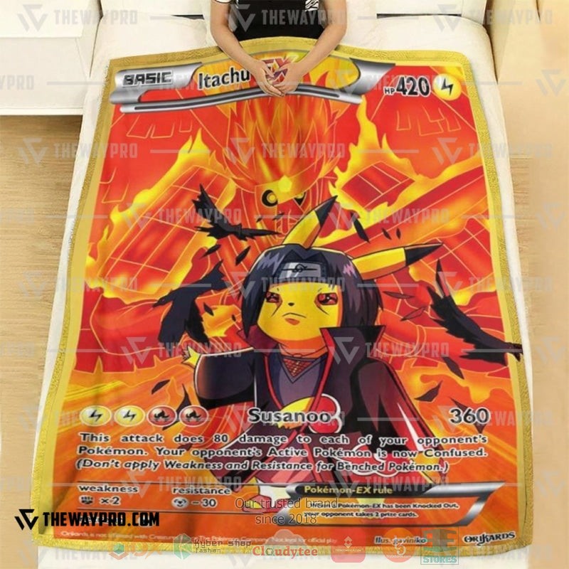 Anime Pokemon Itachu Soft Blanket 1