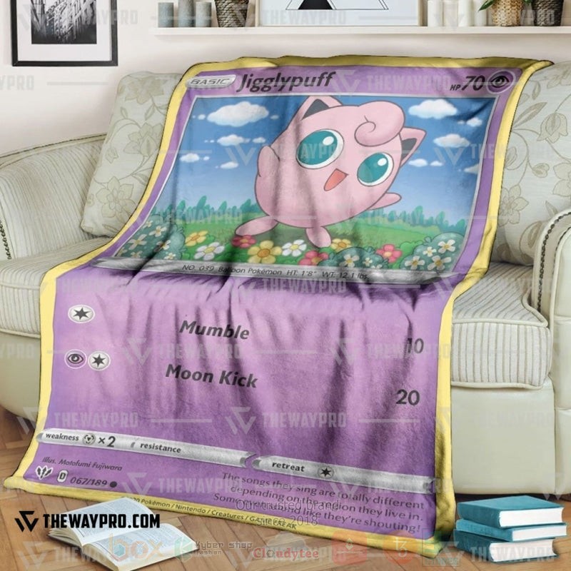 Anime Pokemon Jigglypuff Common Blanket