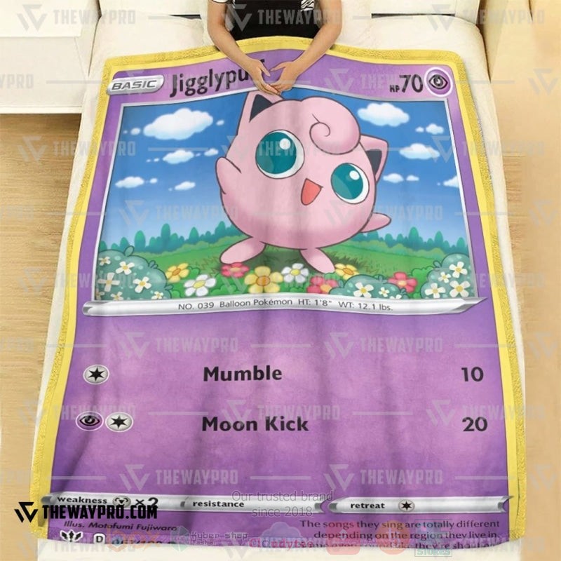 Anime Pokemon Jigglypuff Common Blanket 1