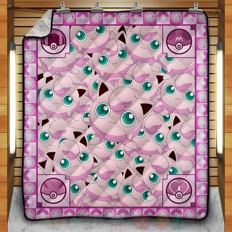 Anime Pokemon Jigglypuff Quilt