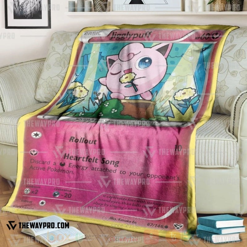 Anime Pokemon Jigglypuff XY Blanket