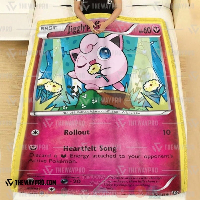 Anime Pokemon Jigglypuff XY Blanket 1