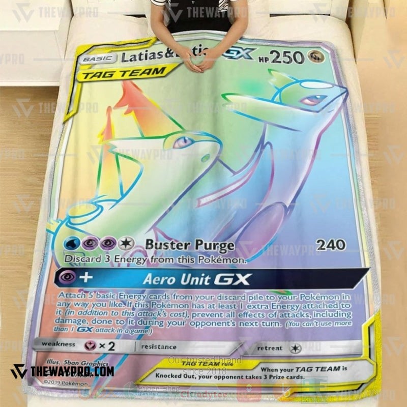 Anime Pokemon Latias and Latios Blanket 1