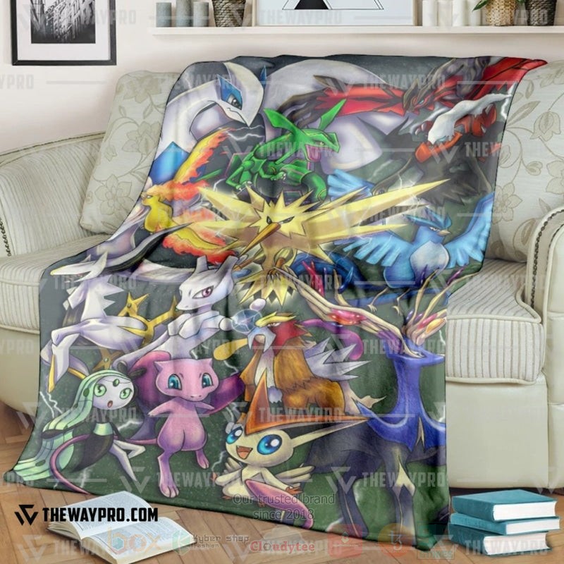 Anime Pokemon Legendary Blanket