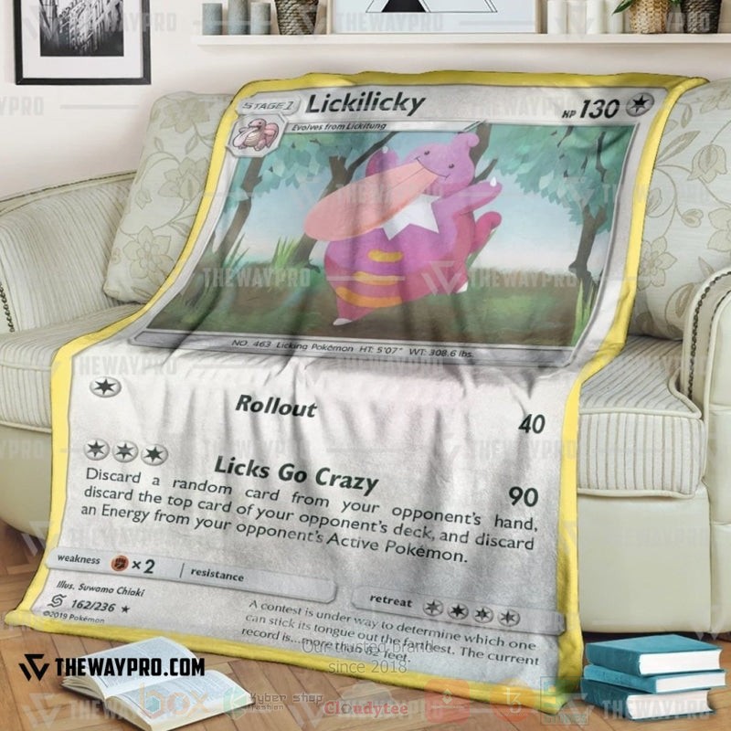 Anime Pokemon Lickilicky Blanket