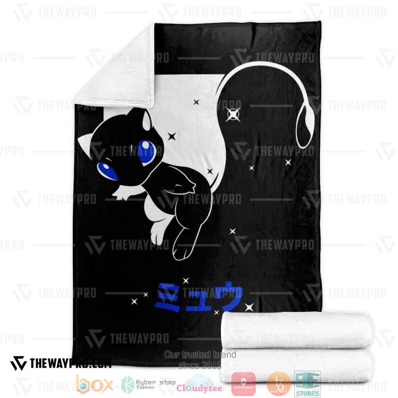 NEW Pokemon Mew Blanket 3 Anime Pokemon Mew Soft Blanket 1 2