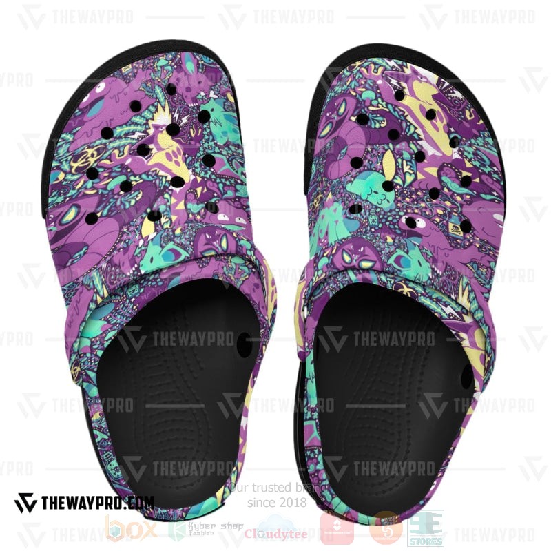 Anime Pokemon Poison Custom Clogs 1 2 3 4 5 6 7 8
