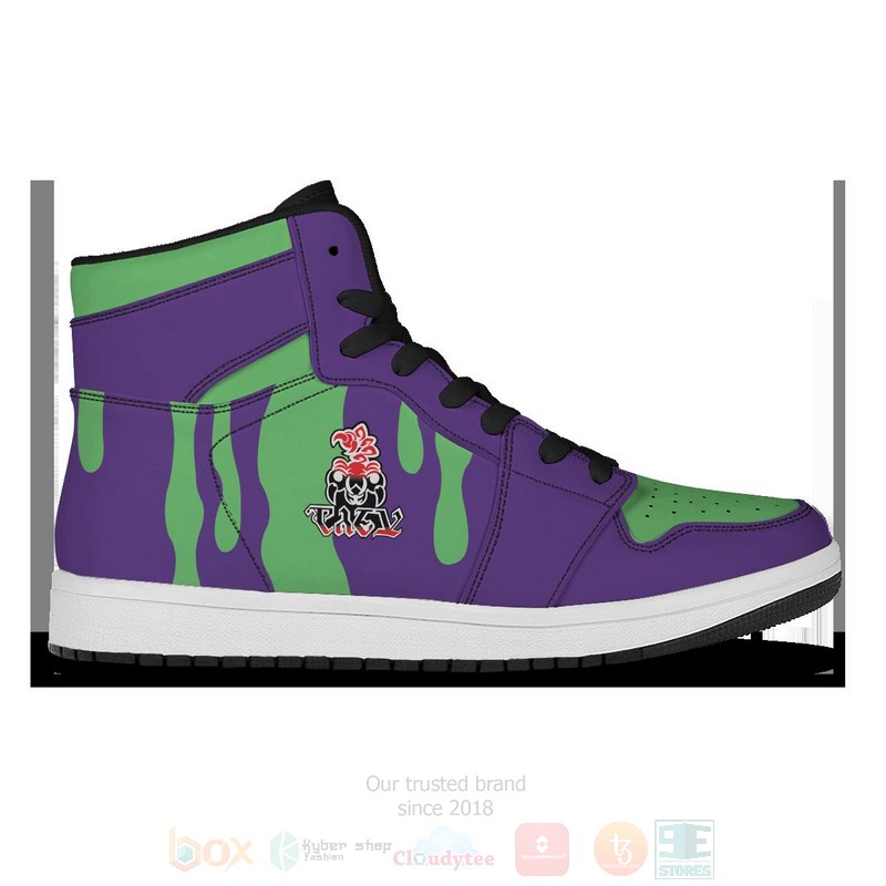 Anime Pokemon Poison Uniform Air Jordan High Top Shoes 1