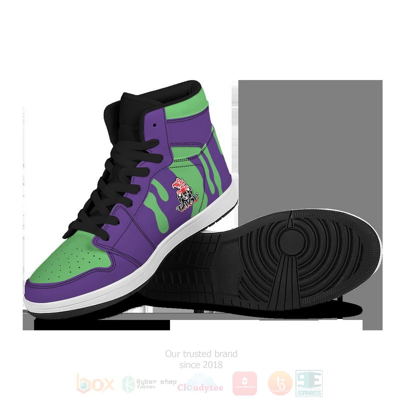 Anime Pokemon Poison Uniform Air Jordan High Top Shoes 1 2 3 4