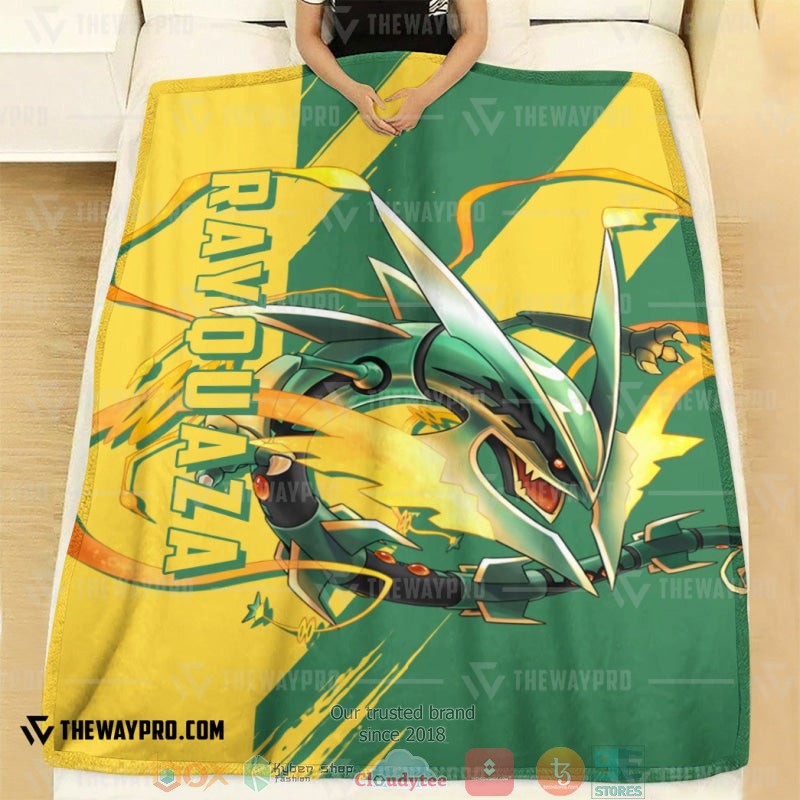 NEW Pokemon Rayquaza Blanket 2 Anime Pokemon Rayquaza Soft Blanket 1