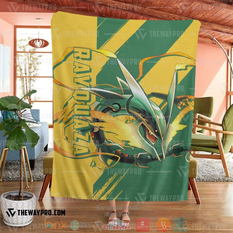 NEW Pokemon Rayquaza Blanket 4 Anime Pokemon Rayquaza Soft Blanket 1 2 3