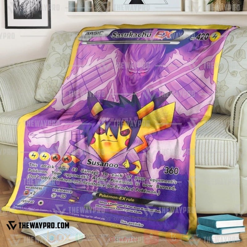 Anime Pokemon Sasukachu Blanket
