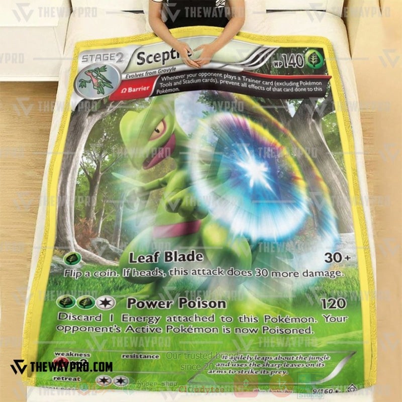 Anime Pokemon Sceptile Primal Clash Blanket 1