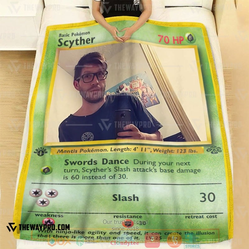 NEW Pokemon Scyther Daniel Simon Blanket 2 Anime Pokemon Scyther Daniel Simon Soft Blanket 1