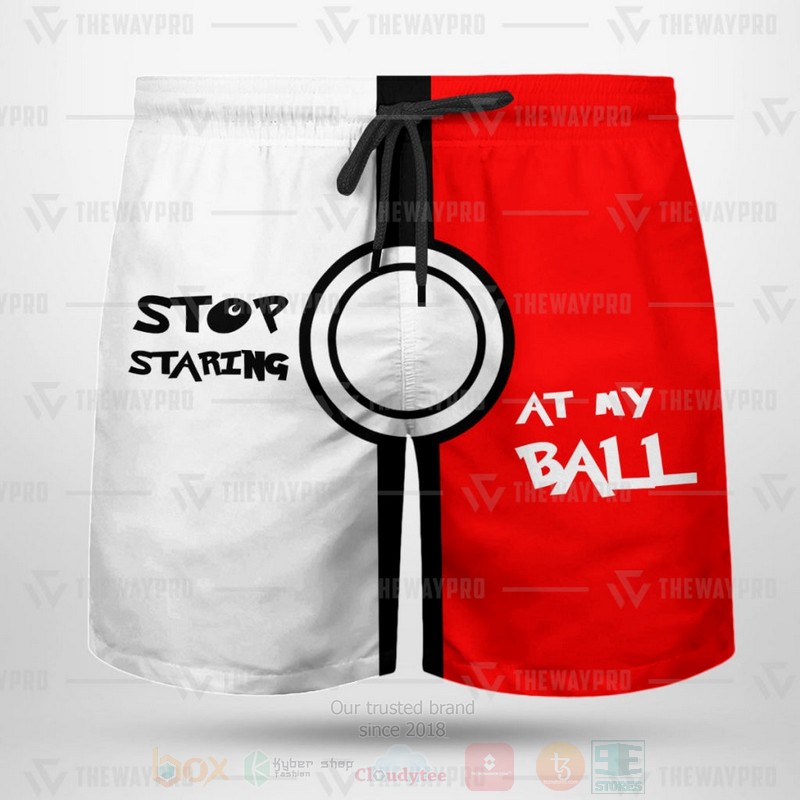 Anime Pokemon Stop Staring Beach Short 1