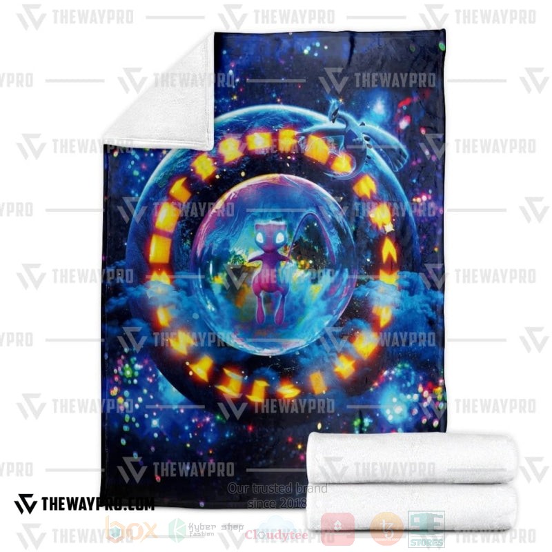 Anime Pokemon The Return of Ancient Mew Blanket 1 2
