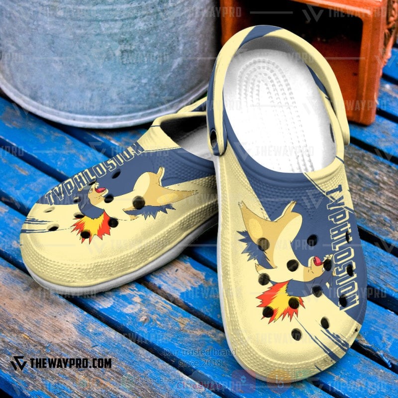 Anime Pokemon Typhlosion Custom Classic Clogs