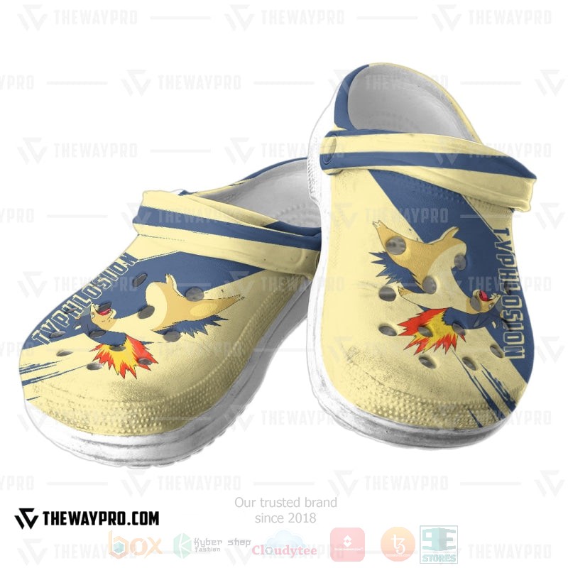 Anime Pokemon Typhlosion Custom Classic Clogs 1