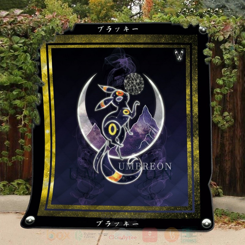 BEST Anime Pokemon Umbreon Spirit Quilted Fabric 4 Anime Pokemon Umbreon Spirit Quilt 1 2 3