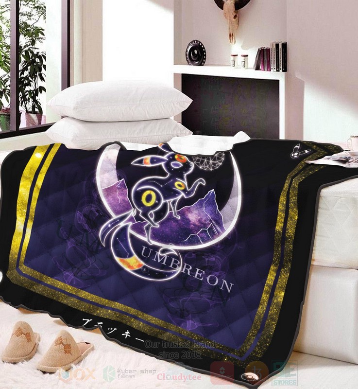 BEST Anime Pokemon Umbreon Spirit Quilted Fabric 5 Anime Pokemon Umbreon Spirit Quilt 1 2 3 4