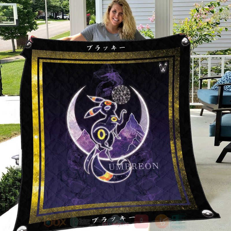 BEST Anime Pokemon Umbreon Spirit Quilted Fabric 6 Anime Pokemon Umbreon Spirit Quilt 1 2 3 4 5