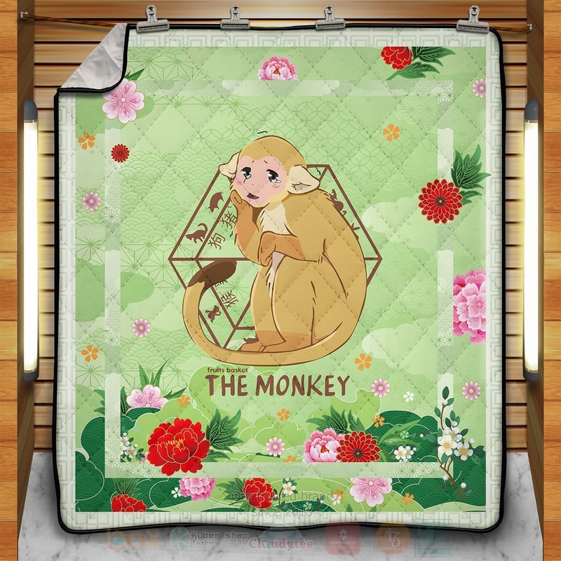 BEST Anime Ritsu The Monkey Quilted Fabric 1 Anime Ritsu The Monkey Quilt