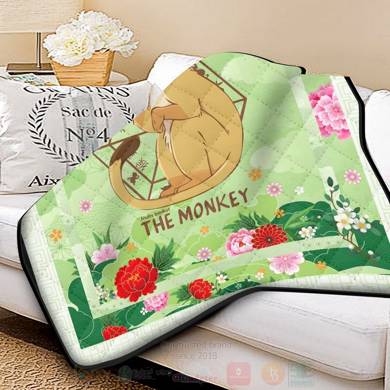 BEST Anime Ritsu The Monkey Quilted Fabric 2 Anime Ritsu The Monkey Quilt 1