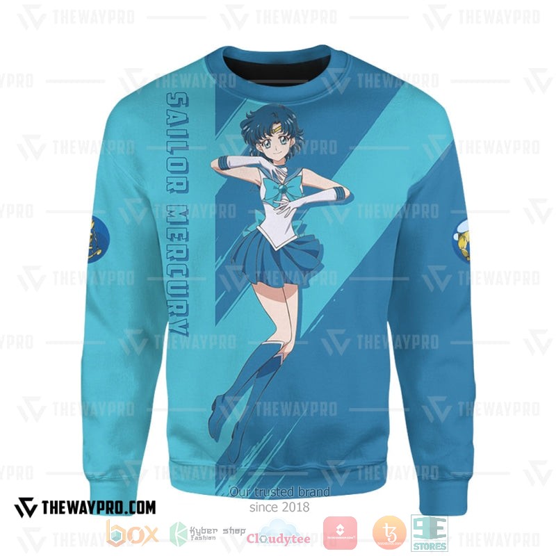 NEW Sailor Mercury Sweater 2 Anime Sailor Mercury Christmas Sweater 1