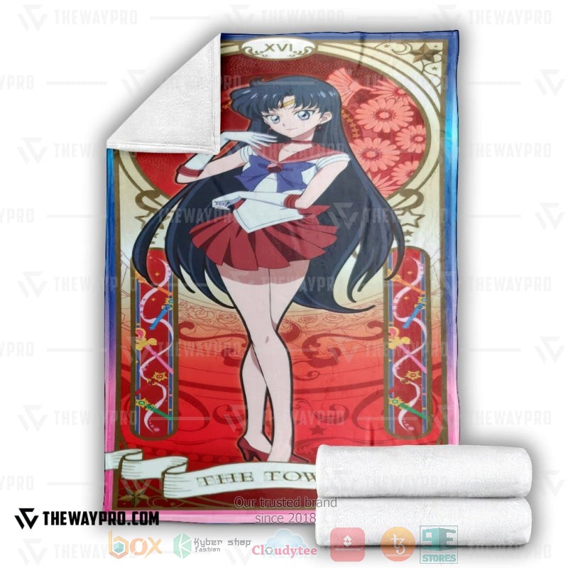 NEW Sailor Moon The Chariot Soft Blanket 3 Anime Sailor Moon The Chariot Soft Blanket 1 2
