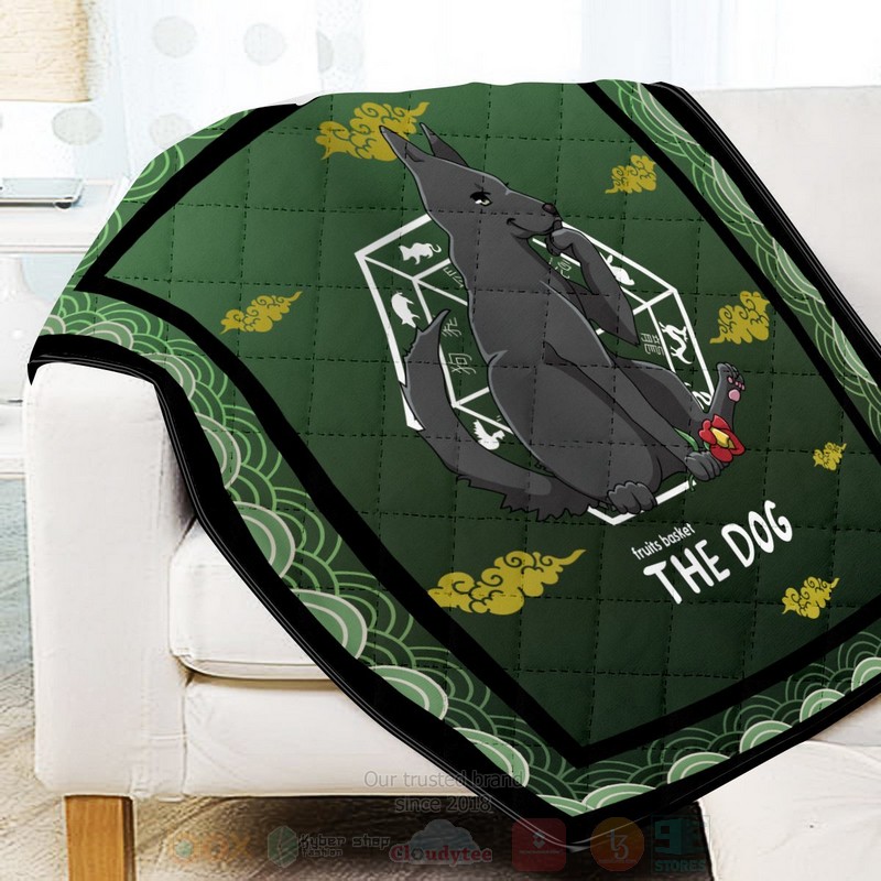 BEST Anime Shigure the Dog Quilted Fabric 3 Anime Shigure the Dog Quilt 1 2