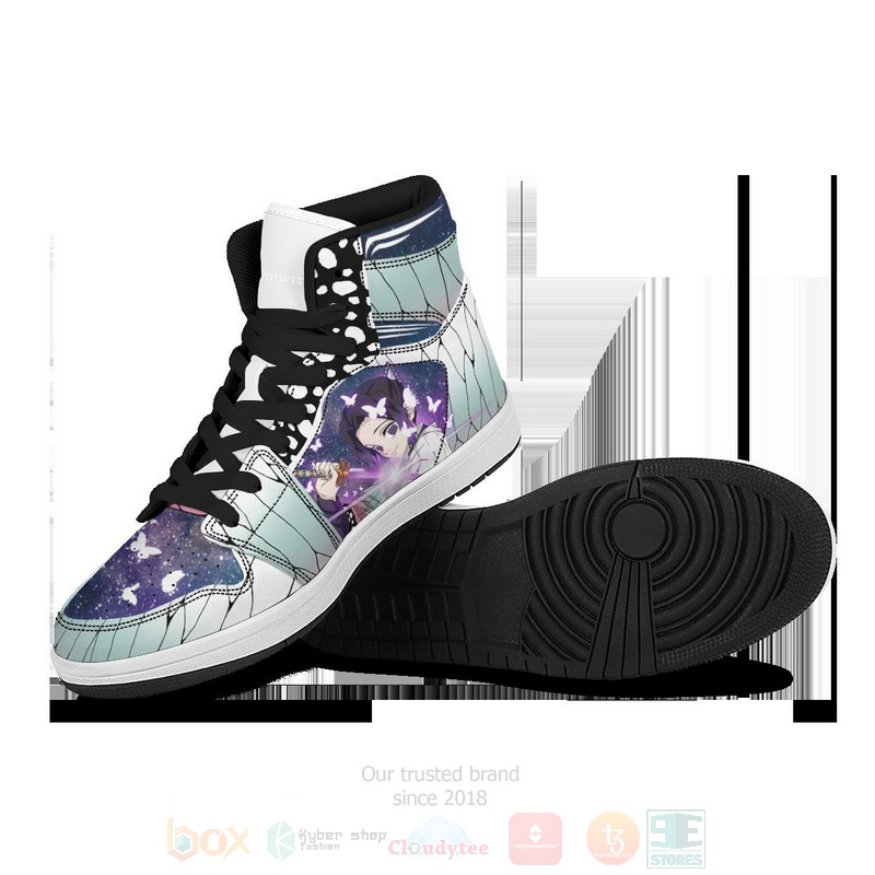 BEST Anime Shinobu Butterfly Air Jordan 1 Retro High 5 Anime Shinobu Butterfly Air Jordan High Top Shoes 1 2 3 4