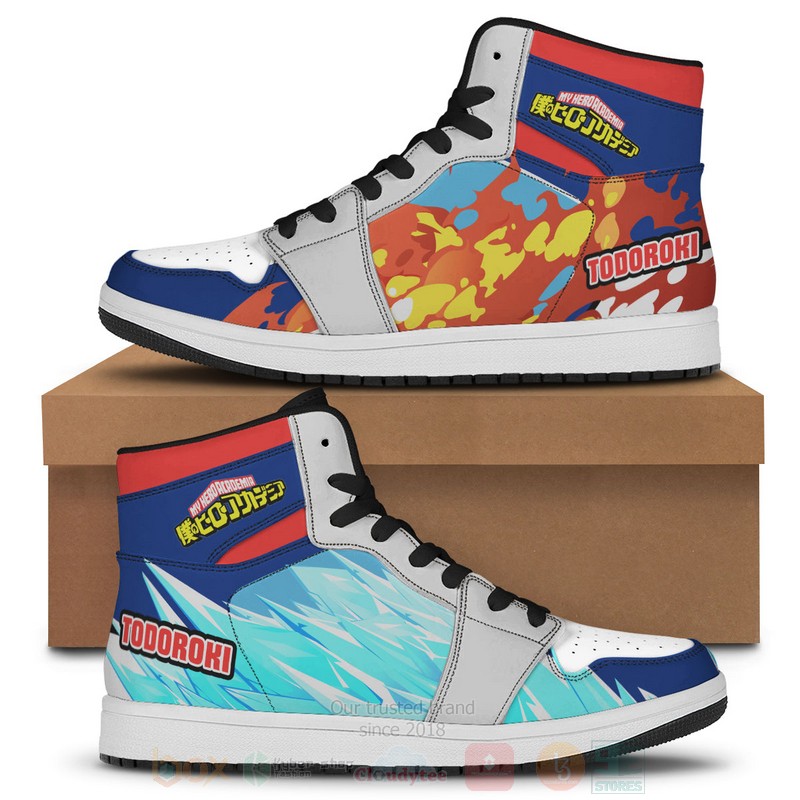 Anime Shoto Hot Cold Air Jordan High Top Shoes