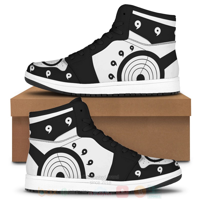 Anime Six Paths White Air Jordan High Top Shoes