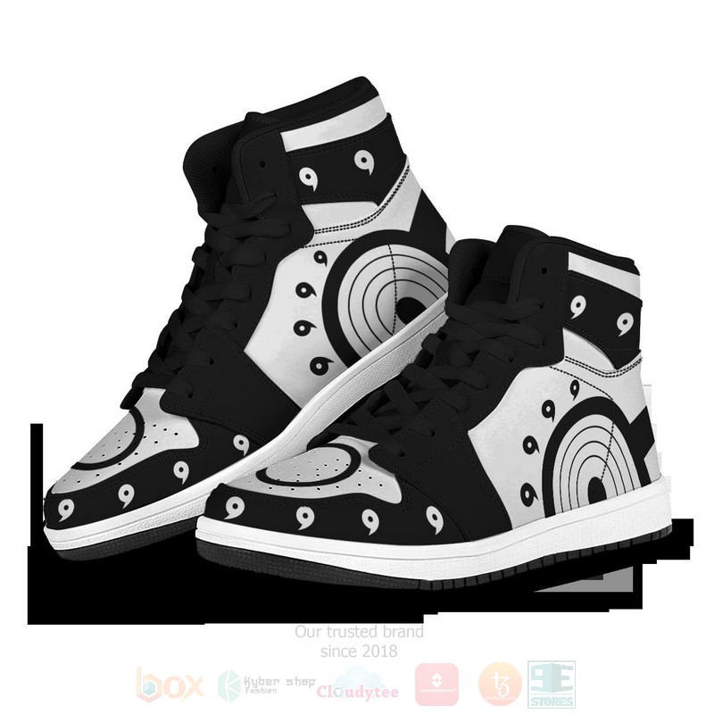 Anime Six Paths White Air Jordan High Top Shoes 1 2 3