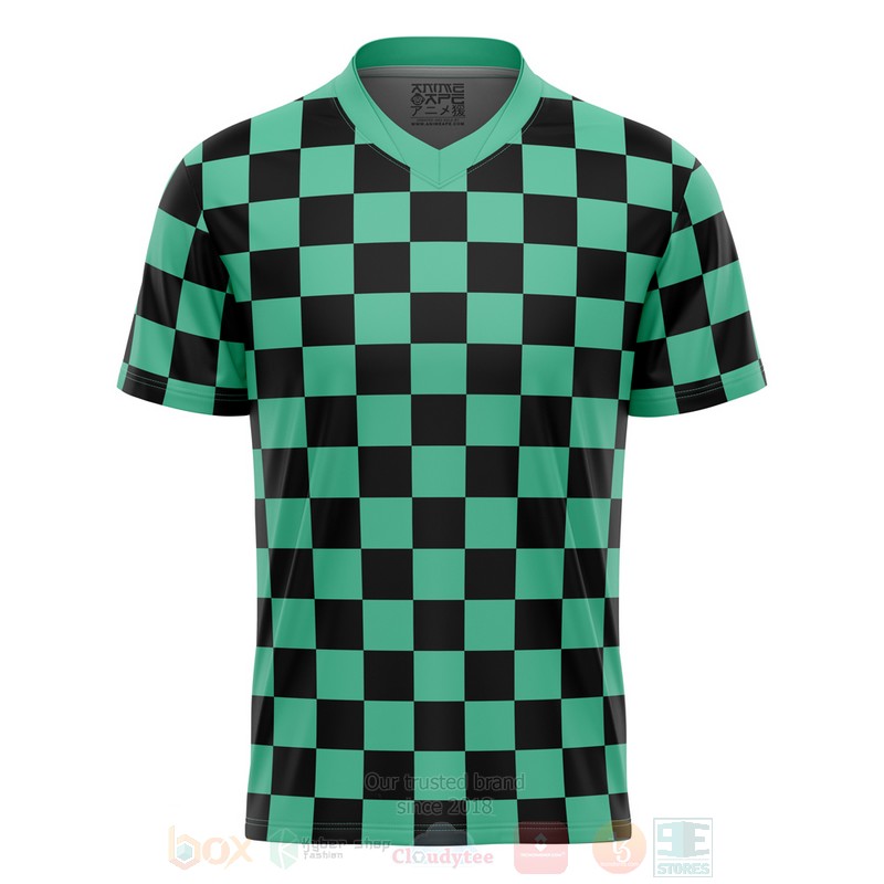 Anime Tanjiro Kamado Demon Slayer Football Jersey