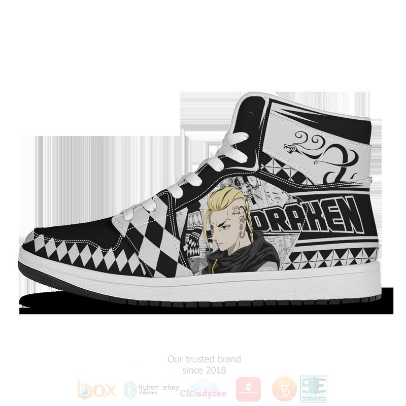 BEST Anime Tokyo Gang Draken Air Jordan 1 Retro High 3 Anime Tokyo Gang Draken Air Jordan High Top Shoes 1 2