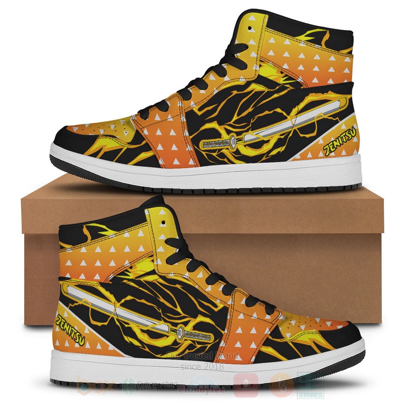 Anime Zenitzu Sword Style Air Jordan High Top Shoes