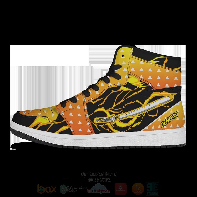 Anime Zenitzu Sword Style Air Jordan High Top Shoes 1 2