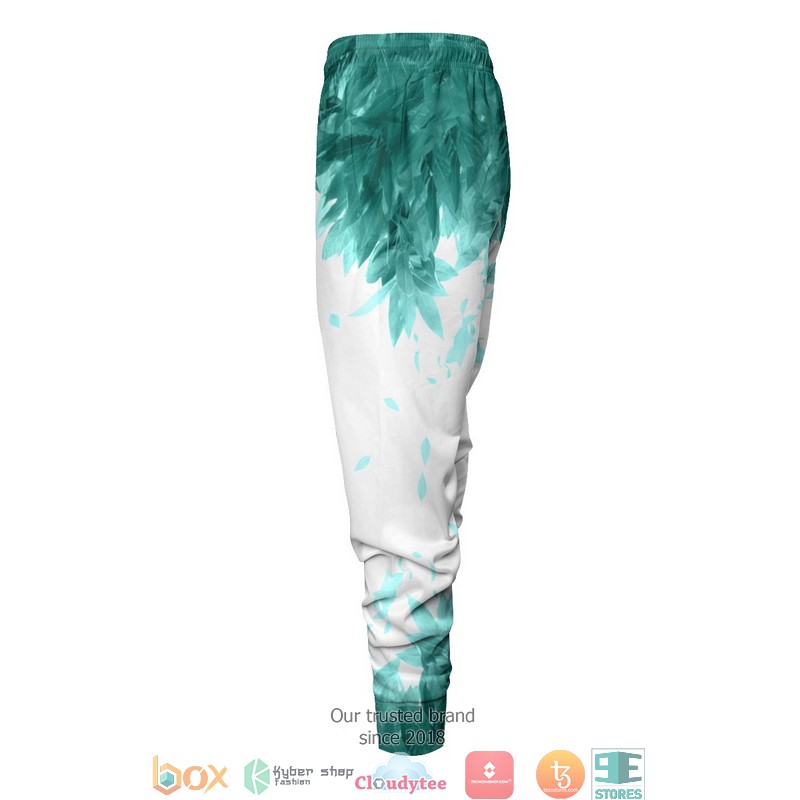 Aoba Johsai Green Leaf Jogger Pants 3 Aoba Johsai Green Leaf Jogger Pants 1 2